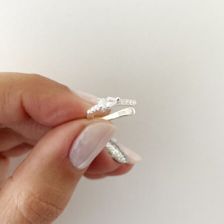 Cuff circonia Plata 925