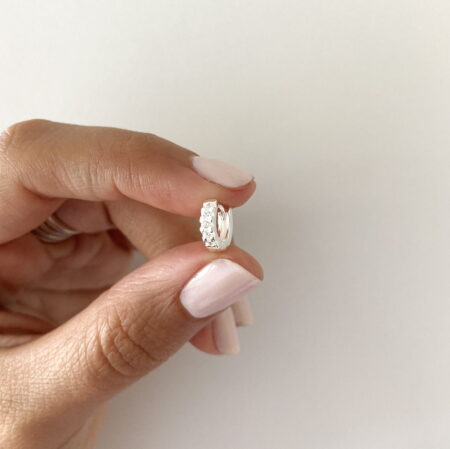 Arito mini cubic 10 mm plata 925 (unidad)