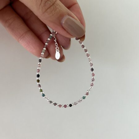 Pulsera piedra turmalina plata 925