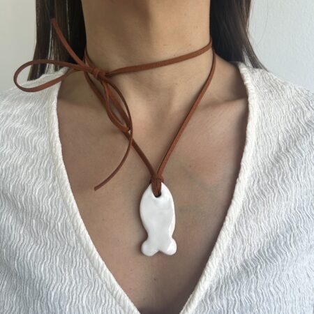 Collar summer collection pez blanco