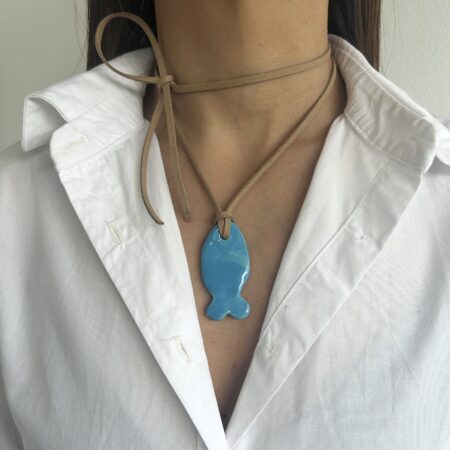 Collar summer collection pez turquesa