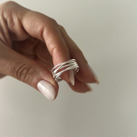 Anillo Francia regulable plata 925