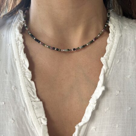 Colgante piedra turmalina plata 925