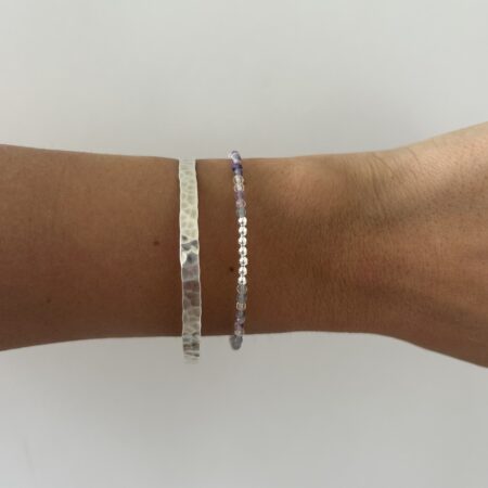 Pulsera piedra fluorita plata 925