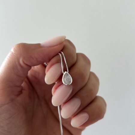 Colgante dije piedra luna plata 925