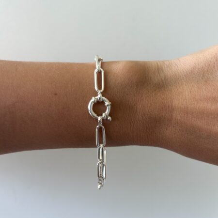 Pulsera eslabones cierre marinero plata 925