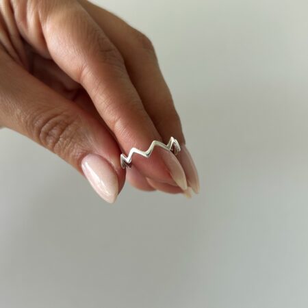Anillo zig zag plata 925