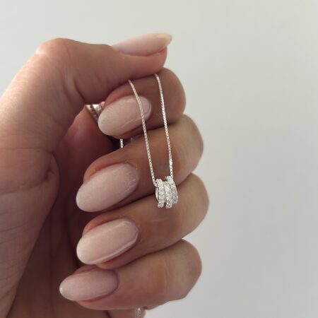 Colgante triple dona plata 925