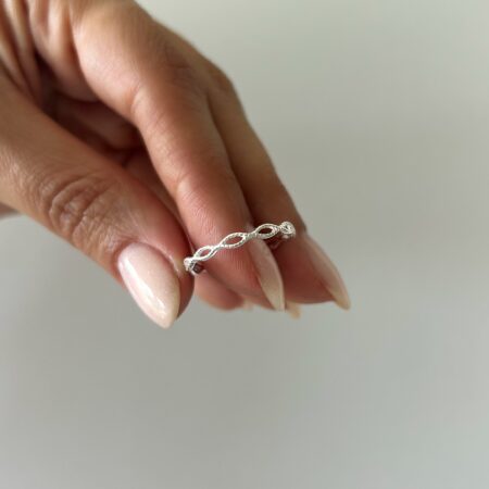 Anillo entrelazado plata 925