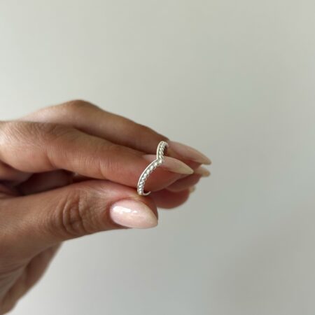 Anillo Valentino bolitas plata 925