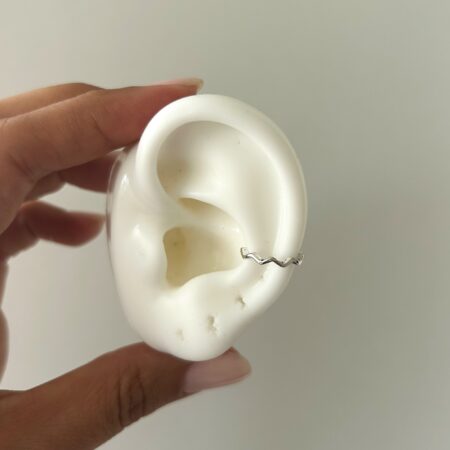 Cuff zig zag plata 925