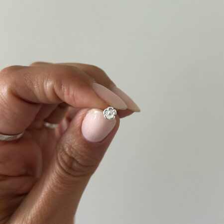 Mini flor plata 925