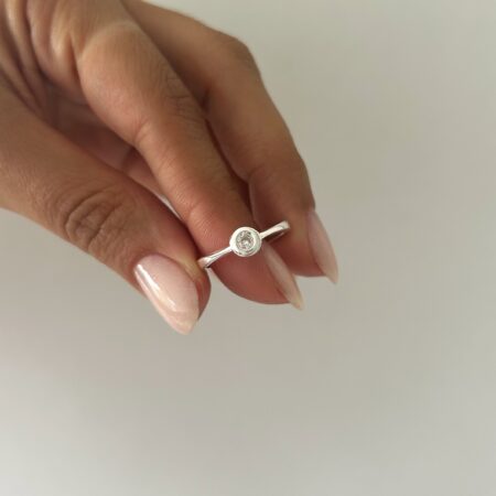 Anillo punto de luz 2.0 plata 925