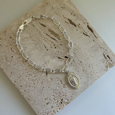 Pulsera virgen guadalupe plata 925