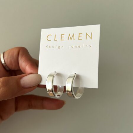 Aros anchos XL plata 925