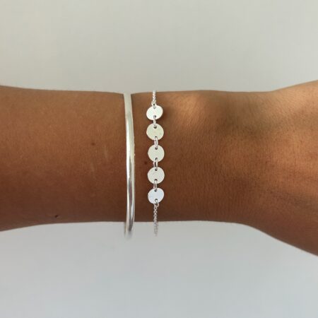 Pulsera medallitas plata 925