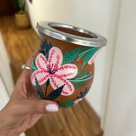 Mate madera de algarrobo grande