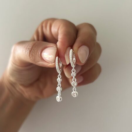 Aros multi circonias plata 925