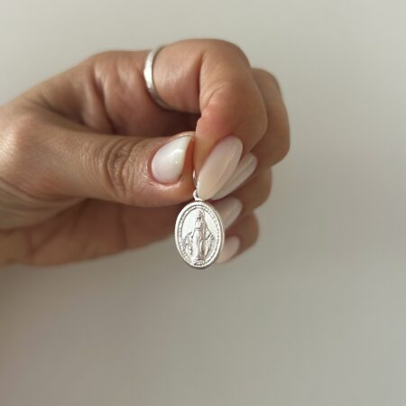 Dije virgen milagrosa M plata 925