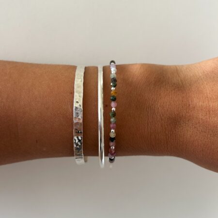 Pulsera piedra turmalina plata 925