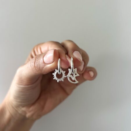 Aros huggies dijes 3 en 1 plata 925