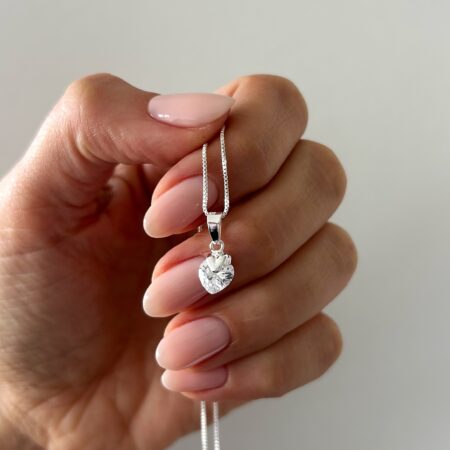 Colgante corazón shine plata 925