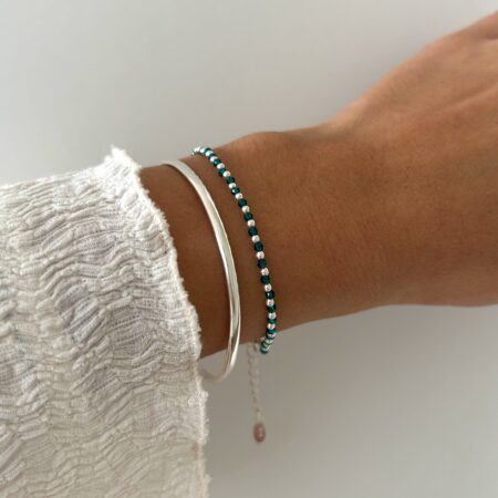 Pulsera piedra topacio Blue plata 925