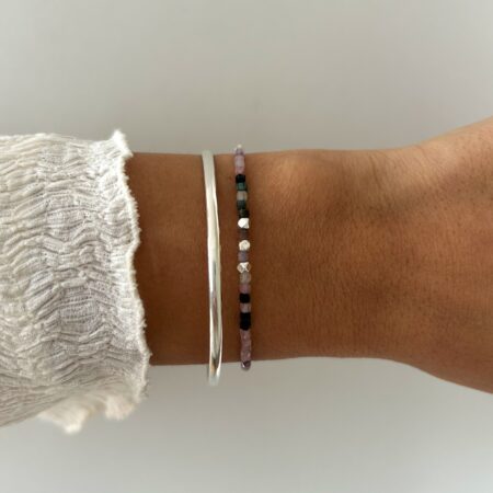 Pulsera piedra turmalina plata 925