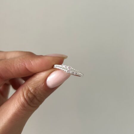Anillo Menorca pink plata 925