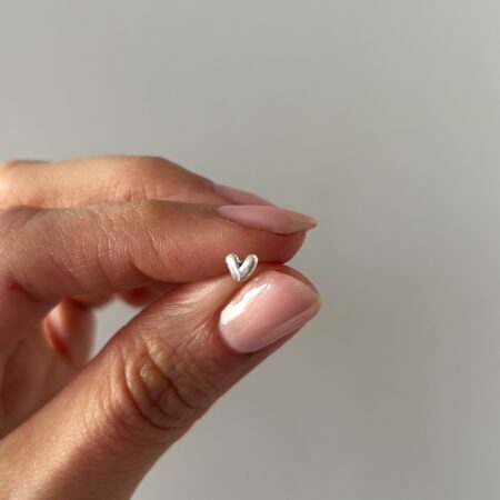 Mini corazón new plata 925