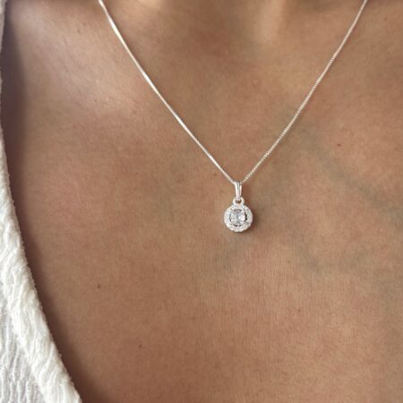 Colgante shine circulo plata 925