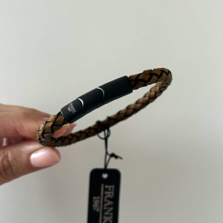 Pulsera Frank cuero marrón